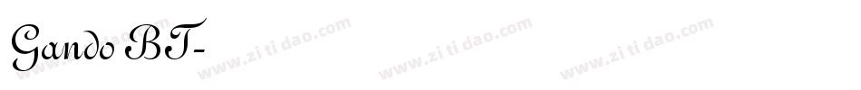 Gando BT字体转换